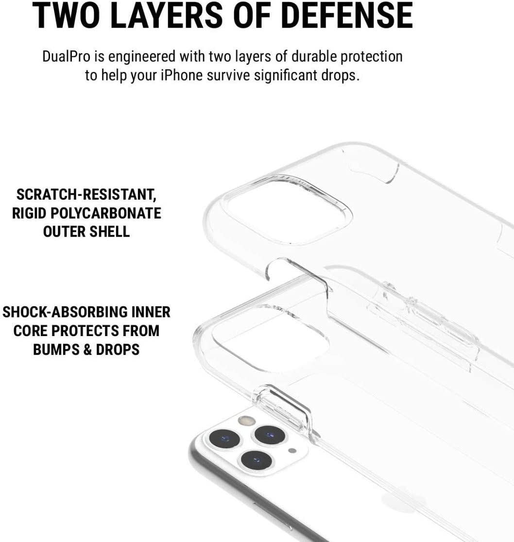 Official Incipio Dual Pro Case/Cover for iphone 11 Pro Clear - IPH-1843-CLR