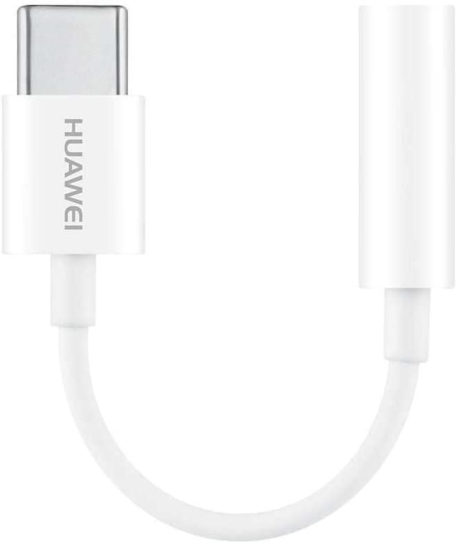 Official Huawei CM20 Headphone Jack Adapter USB C to 3.5mm White - 55030086