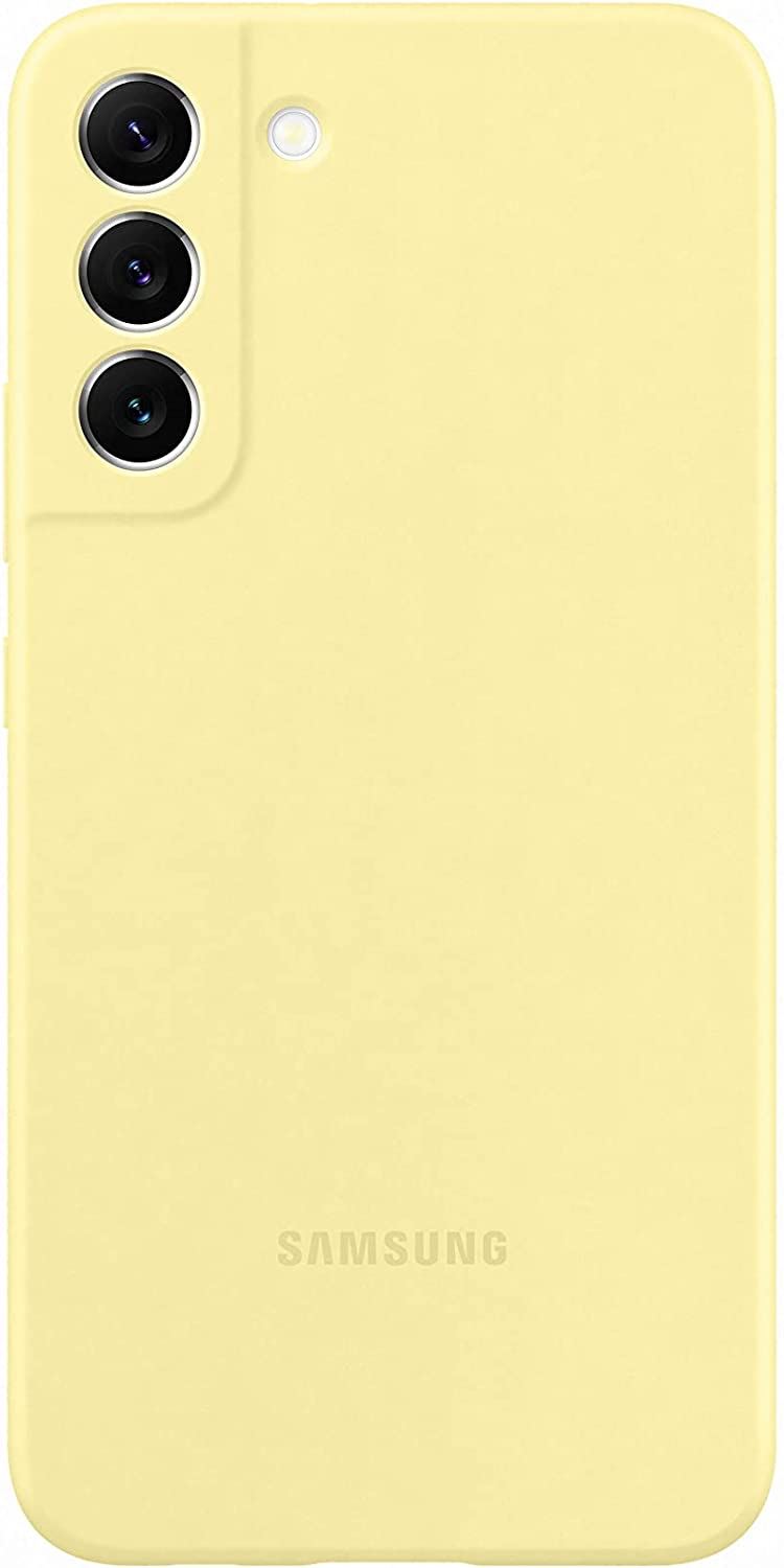 Official Samsung Galaxy S22 Plus Silicone Cover Yellow - EF-PS906TYEGWW