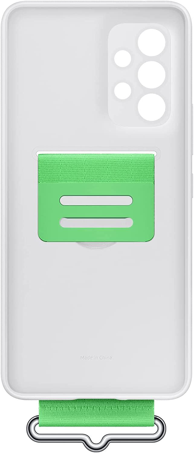 Samsung Galaxy A53 5G Silicone Cover with Strap White - EF-GA536TWEGWW