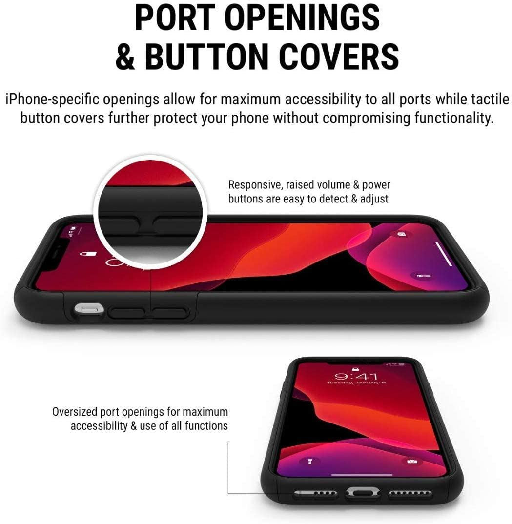 Official Incipio Dual Pro Case/Cover for iphone 11 Pro Max Black - IPH-1853-BLK