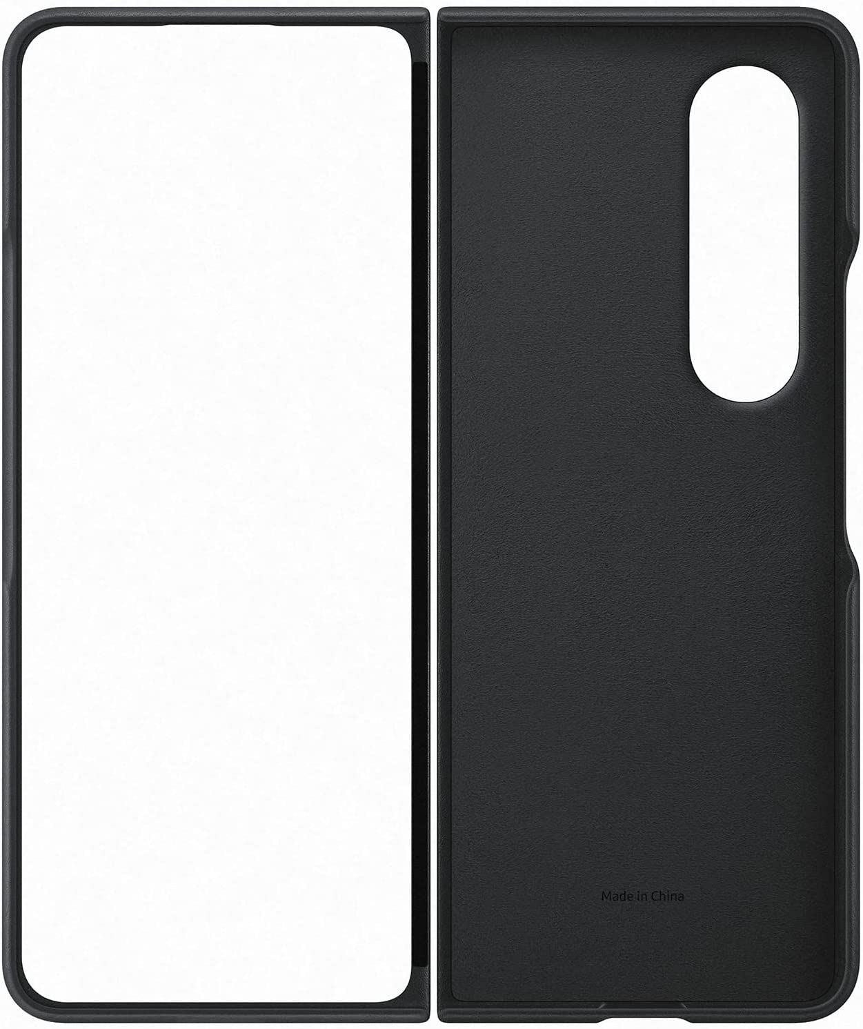 Official Samsung Galaxy Z Fold 4 Leather Cover Black - EF-VF936LBEGWW