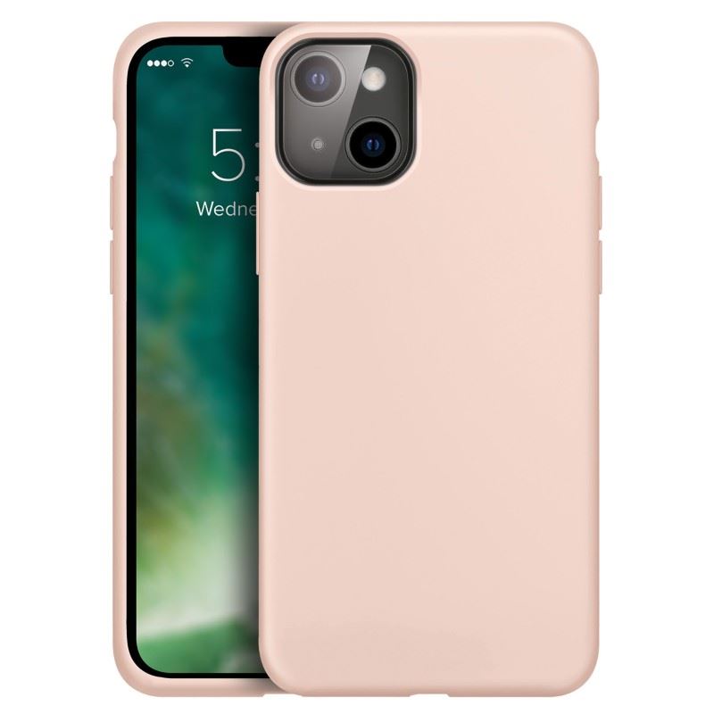 Official Xqisit Silicone Case/Cover for iphone 13 6.1" Pink - 47387