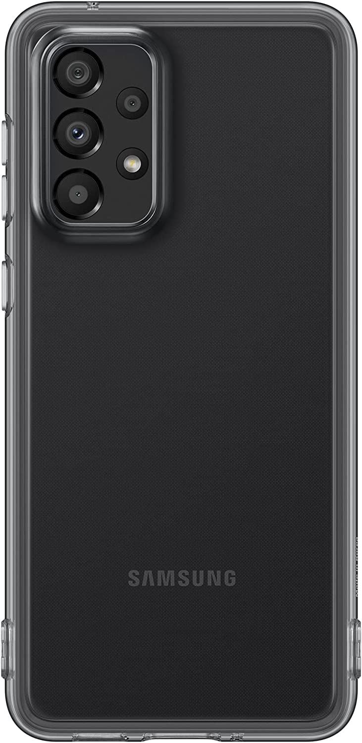 Official Samsung Galaxy A33 5G Soft Clear Cover Black - EF-QA336TBEGWW