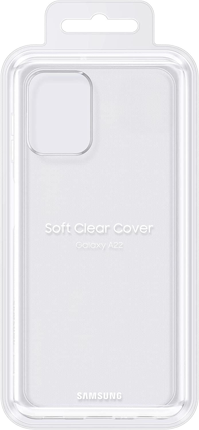 Official Samsung Galaxy A22 4G Soft Clear Cover Clear - EF-QA225TTEGEU