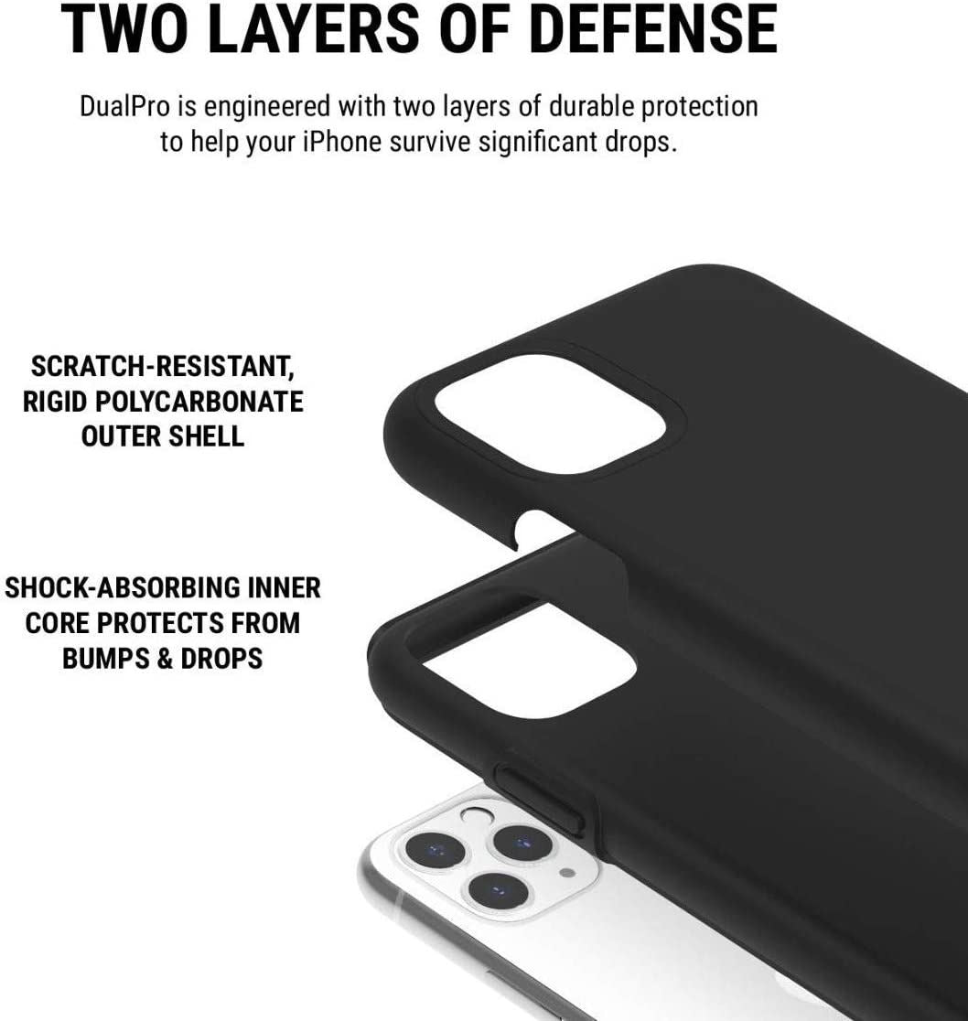 Official Incipio Dual Pro Case/Cover for iphone 11 Pro Max Black - IPH-1853-BLK