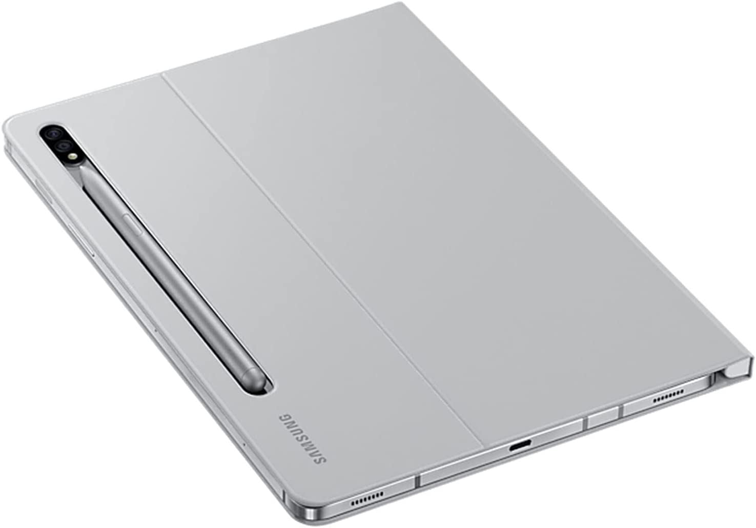 Official Samsung Galaxy Tab S7/S8 Flip Case/Cover Book Cover Grey - EF-BT630PJEGEU
