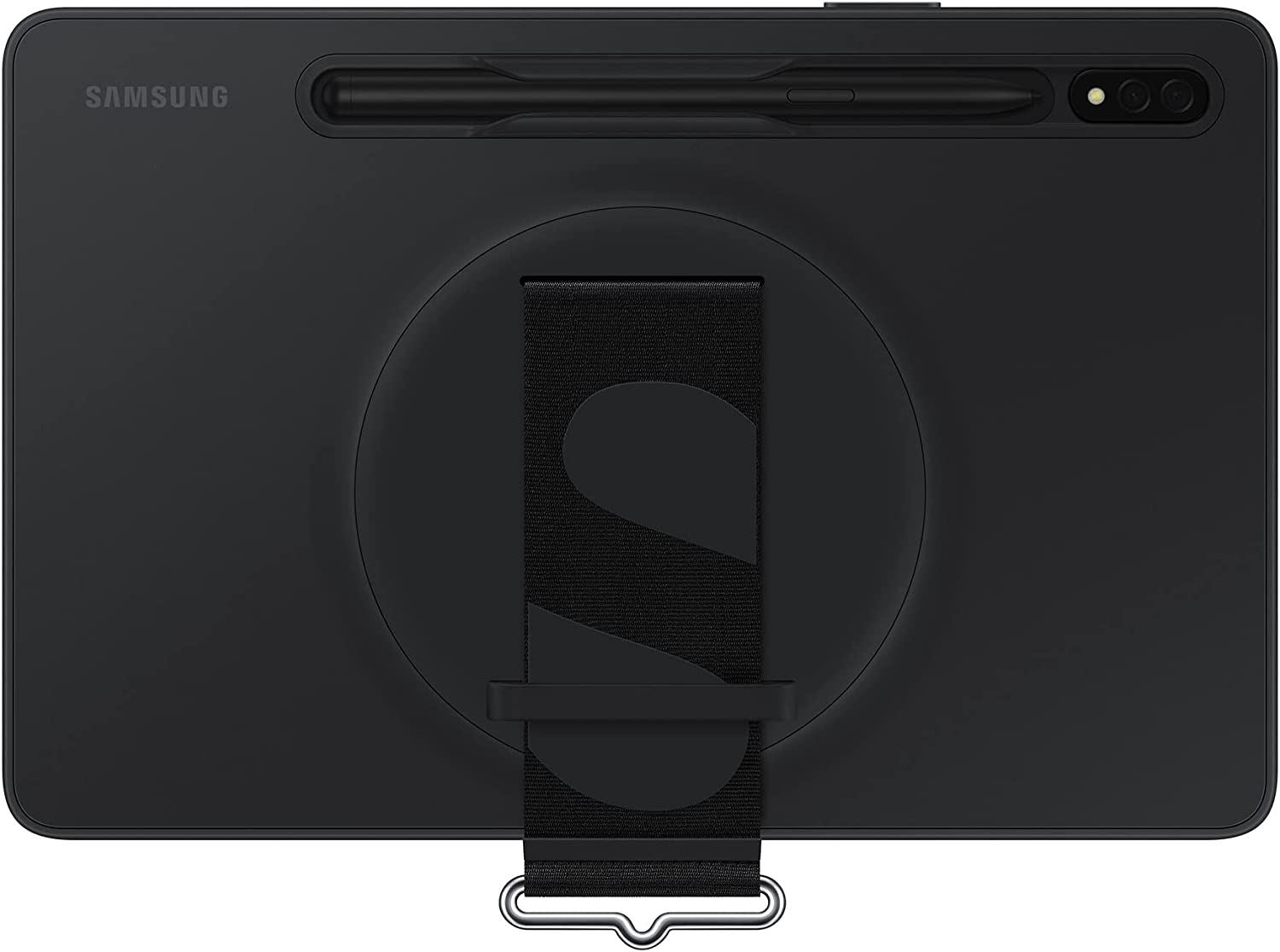 Official Samsung Galaxy Tab S7/S8 Strap Cover Black - EF-GX700CBEGWW