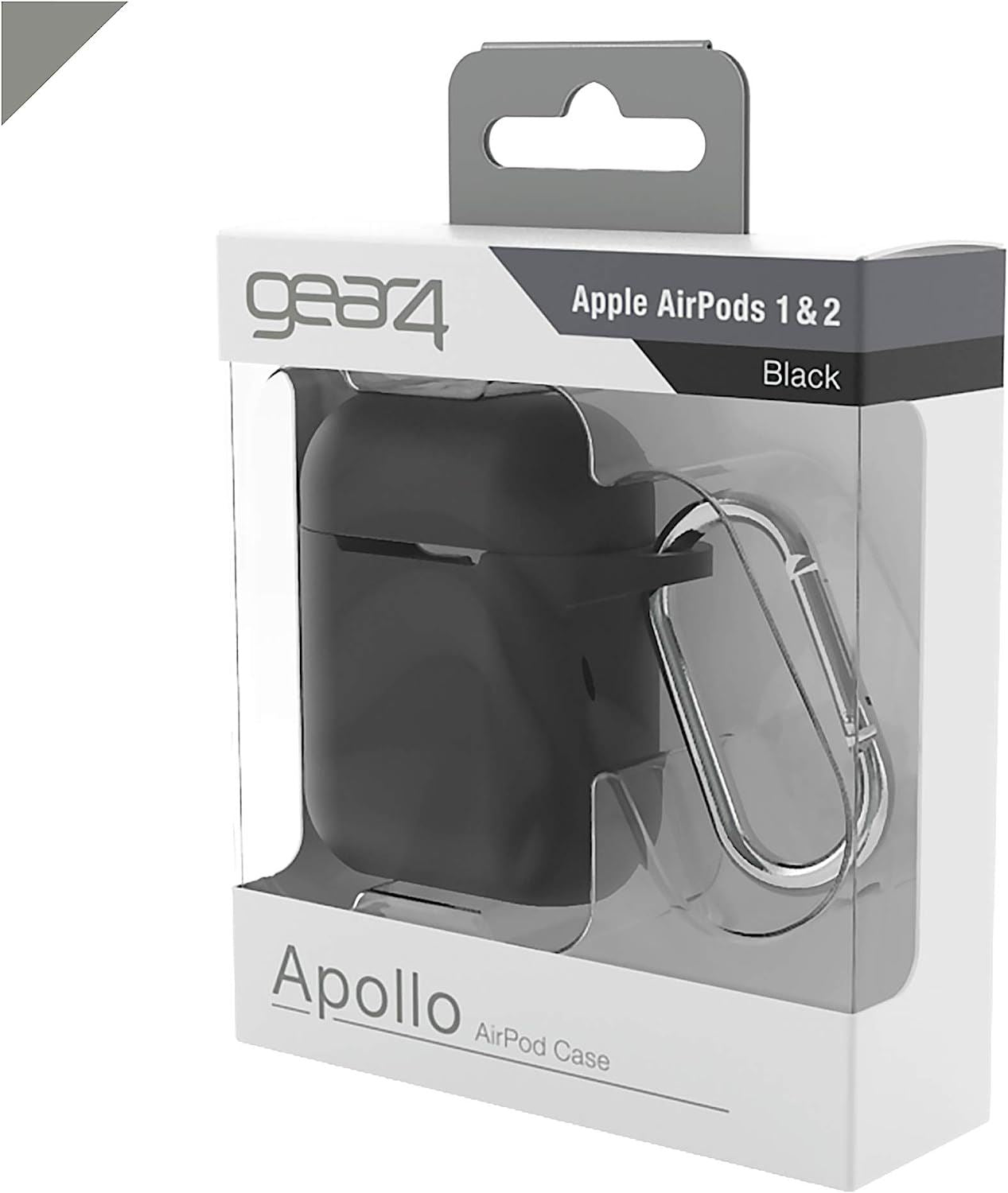 Official Gear4 Apollo Airpod 1/2 Case Black - 702004150