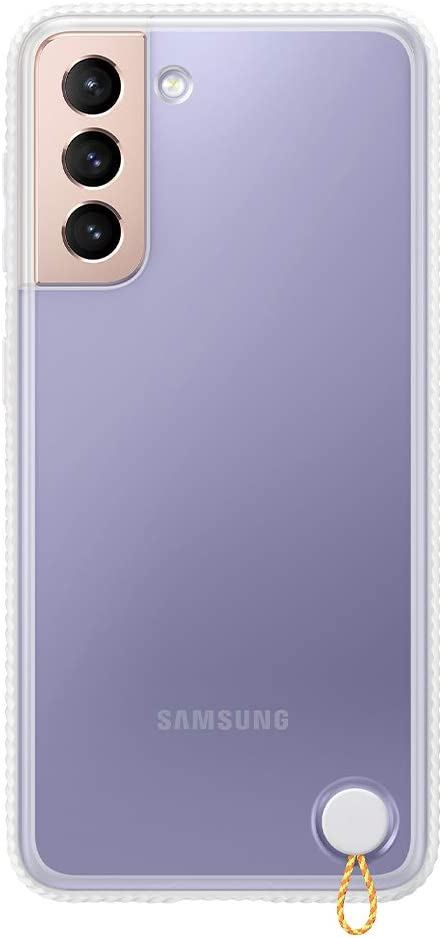 Official Samsung Galaxy S21 Plus Clear Protective Case/Cover White - EF-GG996CWEGWW