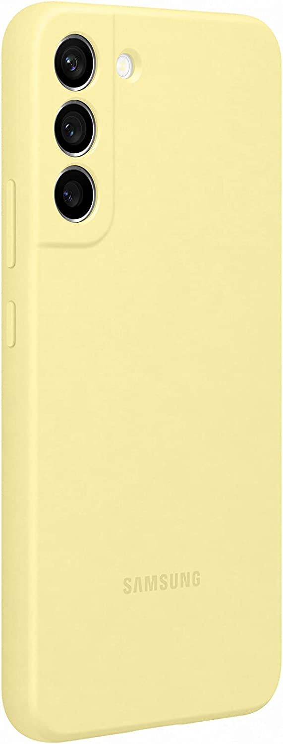 Official Samsung Galaxy S22 Plus Silicone Cover Yellow - EF-PS906TYEGWW
