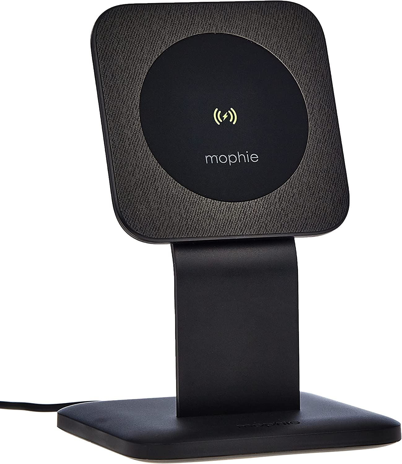 Official Mophie Qi 15W Snap+ Wireless Charging Stand Black with 20W USB C UK Plug - 401307720