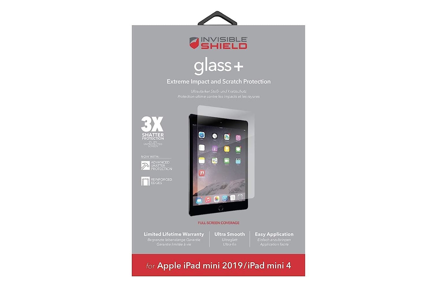 Official Zagg Glass + for ipad Mini 4 Clear - 200101596