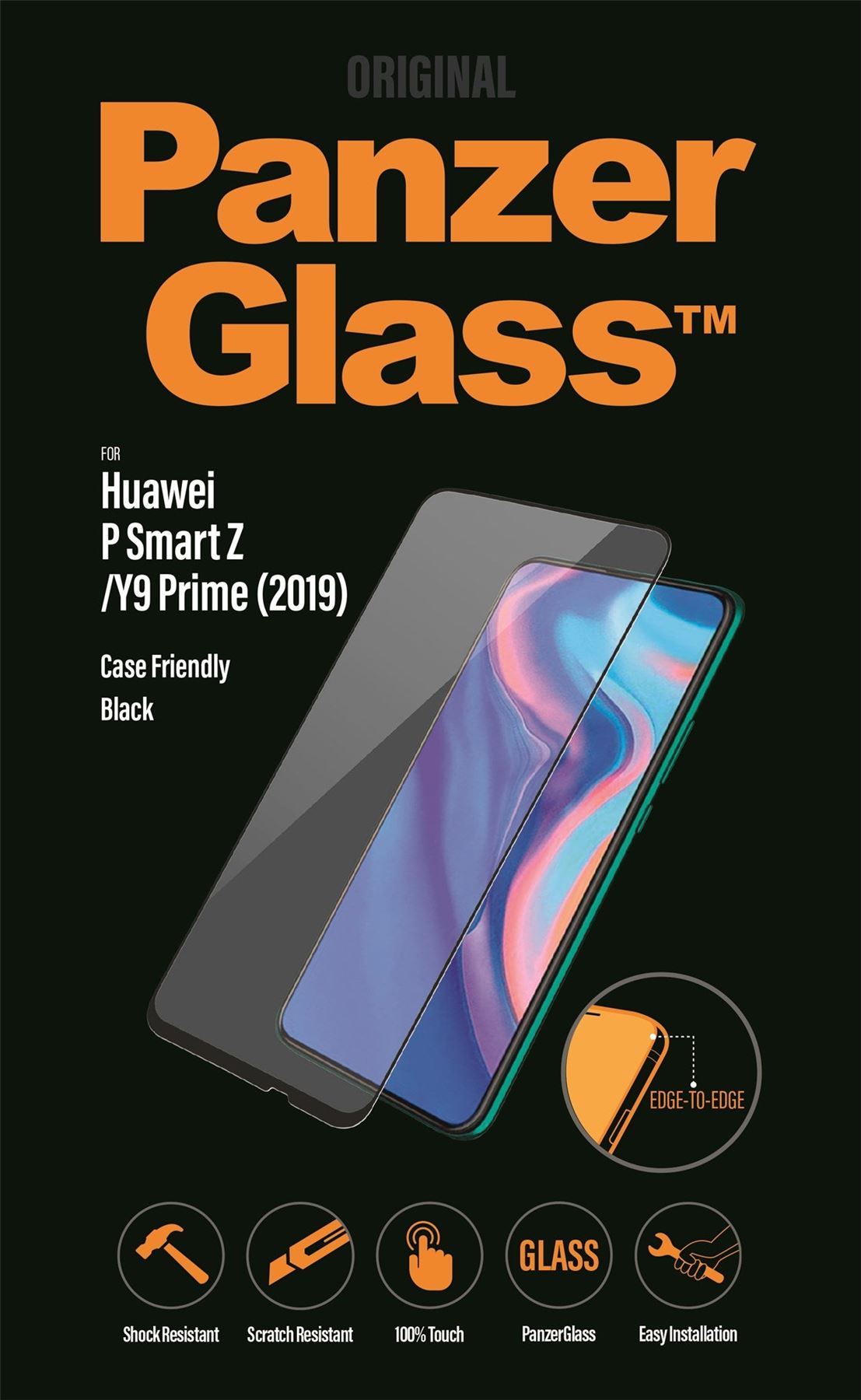Official Panzer Glass Black for Huawei P Smart Z/Y9 Prime 2019 - PZ5350