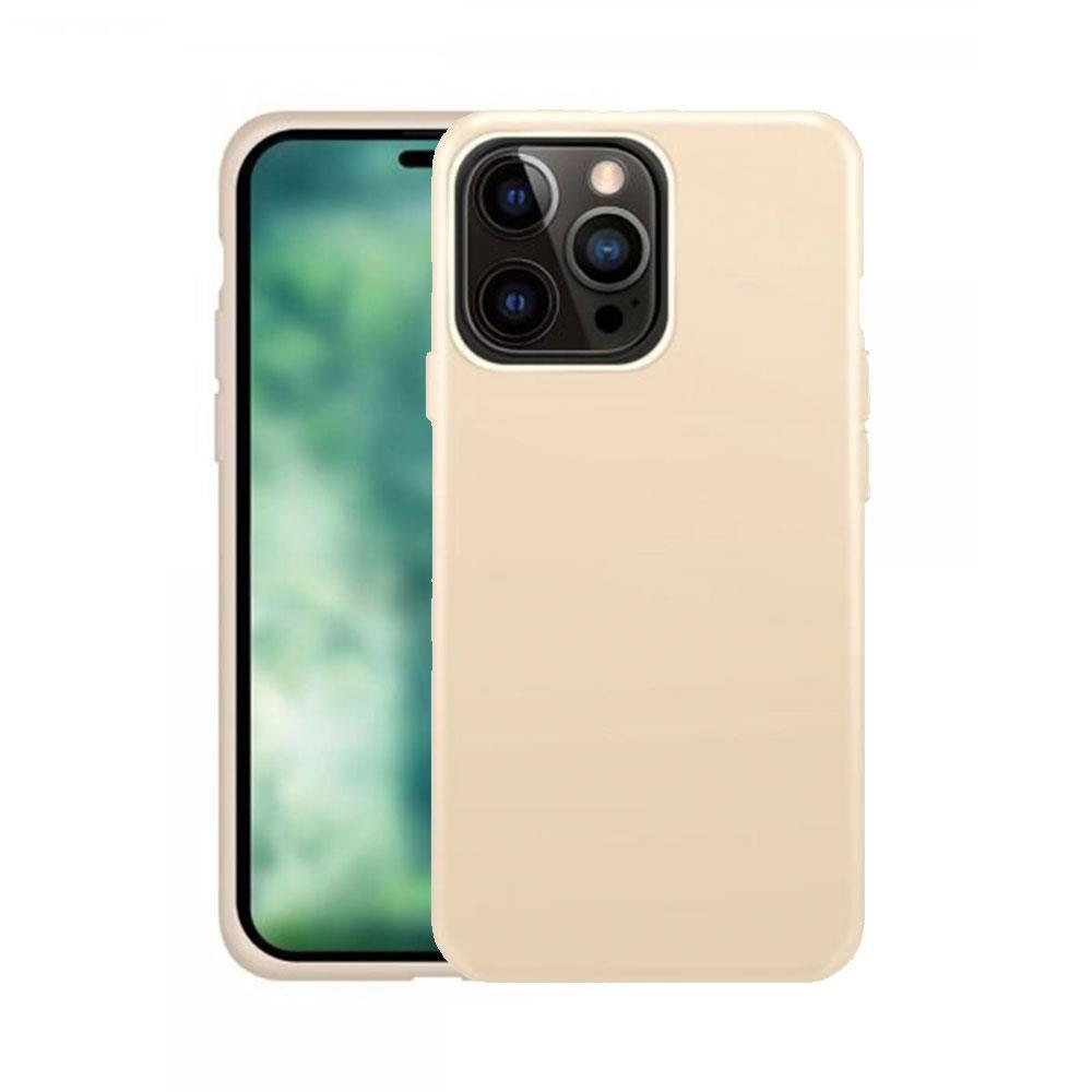 Official Xqisit Silicone Case for iphone 14 Pro Max 6.7" Silky Nude - 50538