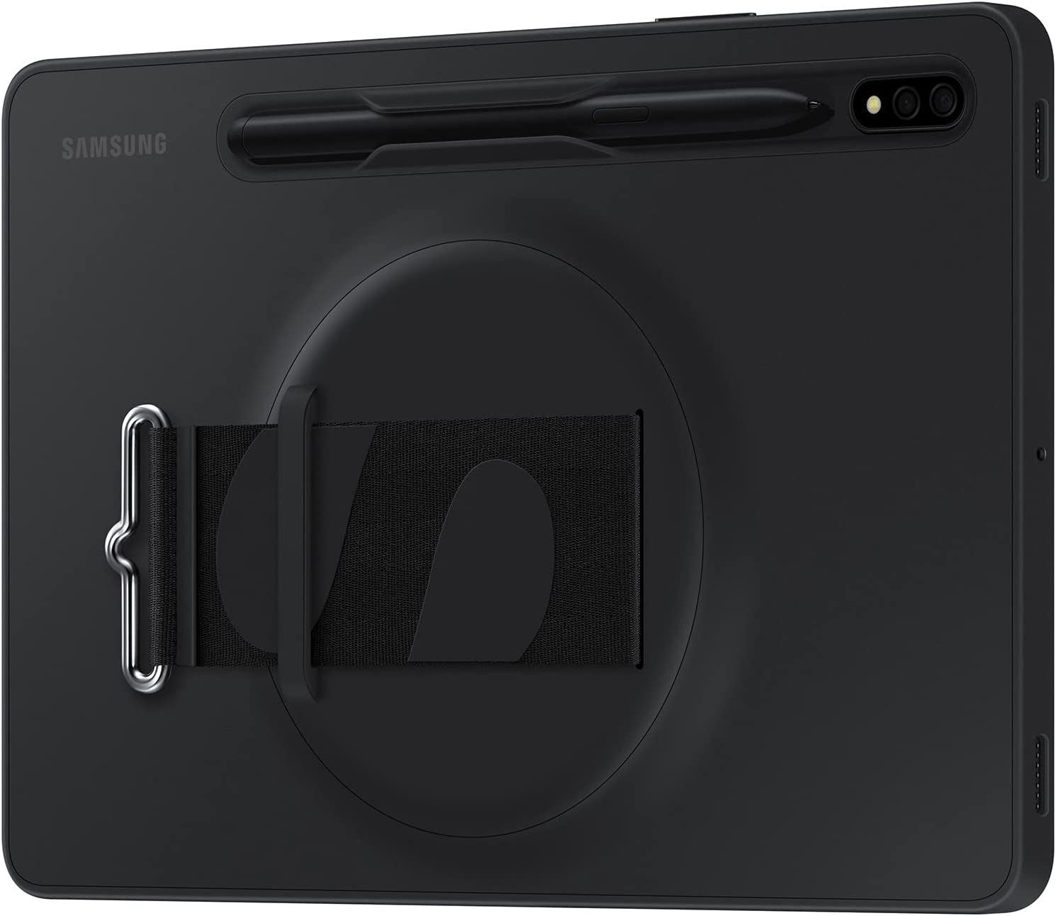 Official Samsung Galaxy Tab S7/S8 Strap Cover Black - EF-GX700CBEGWW